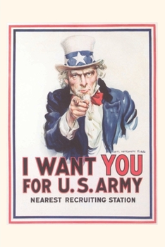Paperback Vintage Journal Classic Army Recruiting Poster Book