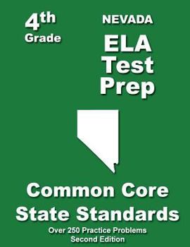 Paperback Nevada 4th Grade ELA Test Prep: Common Core Learning Standards Book