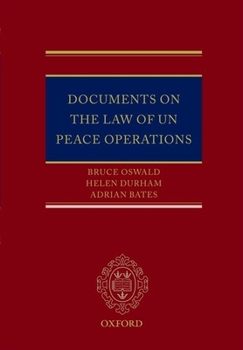 Paperback Documents on the Law of Un Peace Operations Book