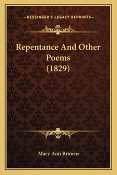 Paperback Repentance And Other Poems (1829) Book