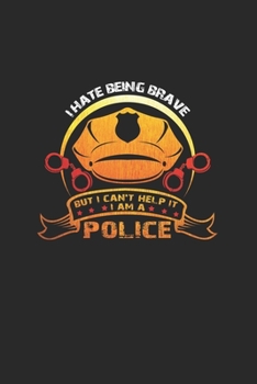 Brave Police: 6x9 Police | dotgrid | dot grid paper | notebook | notes