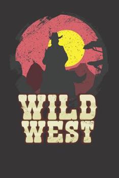 Paperback Notebook: Cowboy Wild West Western Country Saddle Gift Dot Grid 6x9 120 Pages Book