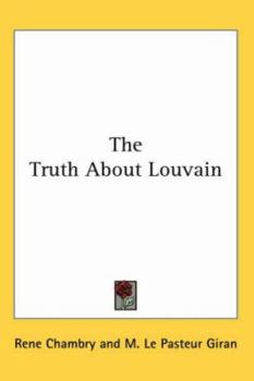 Paperback The Truth About Louvain Book