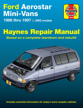 Paperback Ford Aerostar Mini-Vans 1986-97 Book