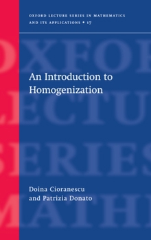 Hardcover An Introduction to Homogenization Book