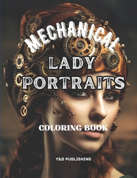 Paperback Mechanical Lady Portraits Coloring Book
