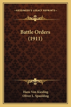 Paperback Battle Orders (1911) Book