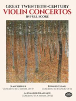 Paperback Great Twentieth-Century Violin Concertos in Full Score Book