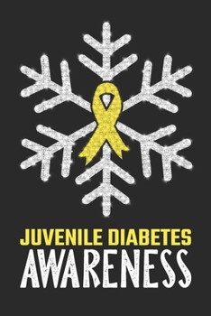 Juvenile Diabetes Awareness: Christmas Snowfall College Ruled Juvenile Diabetes Awareness Journal, Diary, Notebook 6 x 9 inches with 100 Pages
