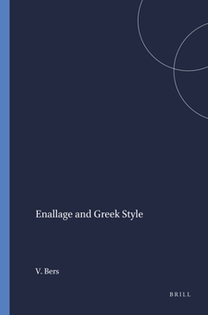 Paperback Enallage and Greek Style Book
