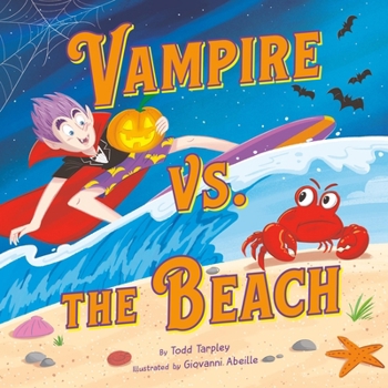 Hardcover Vampire vs. the Beach: A Summer Halloween Story Book