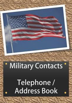 Paperback Military Contacts Telephone/ Address Book