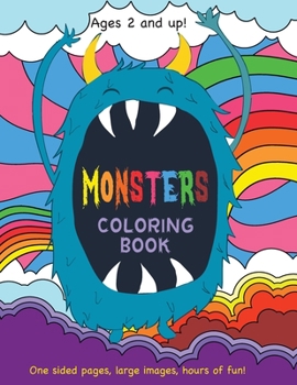 Paperback Monsters Coloring Book for Kids Ages 2 and Up! Book