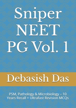 Sniper NEET PG Vol. 1: PSM, Pathology & Microbiology – 10 Years Recall + Ultrafast Revision MCQs