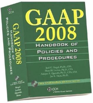 Paperback GAAP Handbook of Policies and Procedures [With CDROM] Book