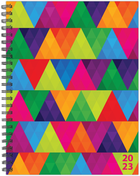 Spiral-bound Colorful Geometric 6.5 X 8.5 Softcover Weekly Planner Book