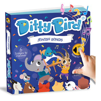Ditty Bird | Jewish Songs in Hebrew | Interactive Musical Sound Book for toddlers 1- 3 | Gift for baby showers, birthdays, Hanukkah