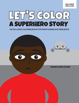 Paperback Let's Color a Superhero Story Book