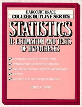 Paperback College Outline for Statistics II Book