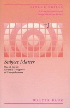 Paperback Subject Matter: Level J Book