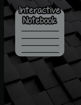 Paperback Interactive Notebook: Inb Template Composition Book: Table of Contents, Numbered Pages, Sketch Paper (Left Output), Wide Ruled Paper (Right Book