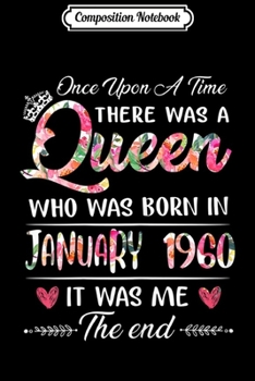 Paperback Composition Notebook: Girls 59th Birthday Queen January 1960 59 Years Old Journal/Notebook Blank Lined Ruled 6x9 100 Pages Book