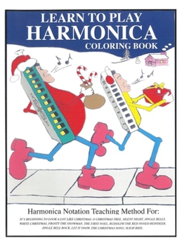 Hardcover Learn to Play Harmonica: (Coloring Book) Book