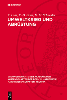 Hardcover Umweltkrieg Und Abrüstung: Probleme Und Perspektiven [German] Book