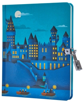 Hardcover Harry Potter: Hogwarts Castle Glow-In-The-Dark Lock & Key Diary Book