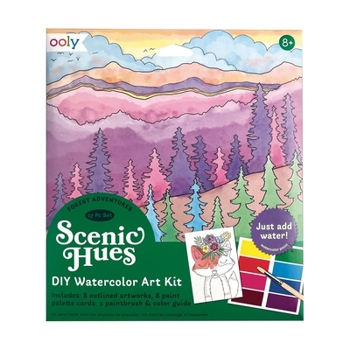 Misc. Scenic Hues D.I.Y. Watercolor Art Kit - Forest Adventure (17 PC Set) [Multiple Languages] Book