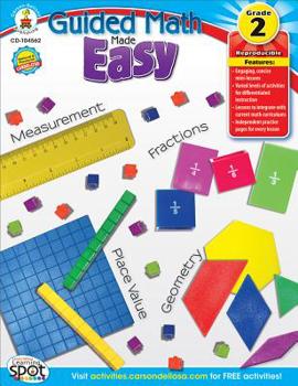 Paperback Guided Math Made Easy, Grade 2 Book