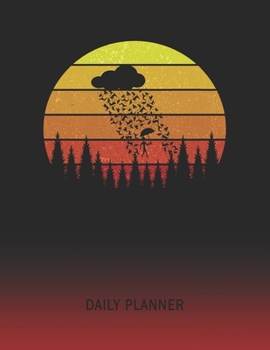 Daily Planner: Meteorology Raining Cats & Dogs | 2020 - 2021 Daily Planner For 1 Year Of Planning | Retro Vintage Sunset Cover | January 20 - December ... | Plan Days, Set Goals & Get Stuff Done