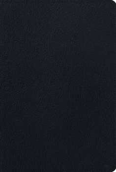 Leather Bound ESV Men's Study Bible (Genuine Leather, Black) Book