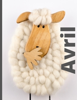 avril: Checkered Notebook with Name for Girls and Women, XL 8.5"x 11", 120 Pages, Paperback.