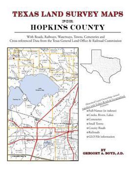 Paperback Texas Land Survey Maps for Hopkins County Book
