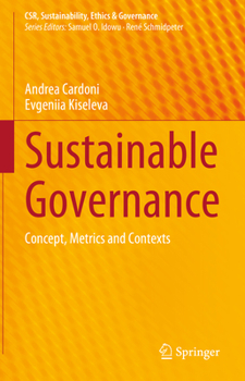 Hardcover Sustainable Governance: Concept, Metrics and Contexts Book