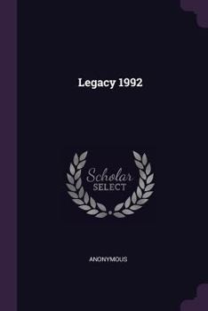 Paperback Legacy 1992 Book