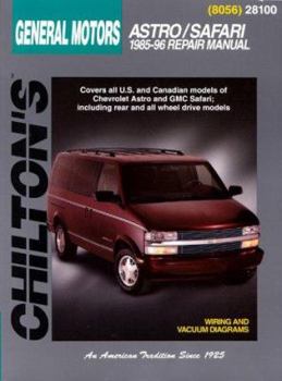 Paperback Chevrolet Astro and Safari, 1985-96 Book