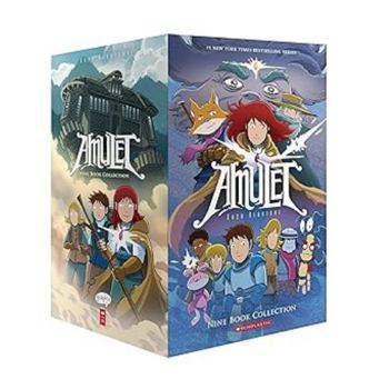 Paperback Kibuishi Amulet #1 - 9 Box Set The Complete Collection Book