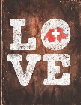 Paperback Love: Switzerland Flag Cute Personalized Gift for Swiss Friend 2020 Calendar Daily Weekly Monthly Planner Organizer Book