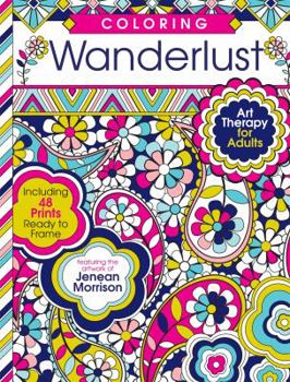 Paperback Coloring Wanderlust: Art Therapy for Adults Book