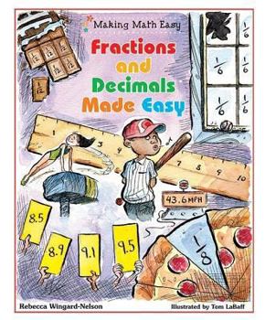 Library Binding Fractions and Decimals Made Easy Book