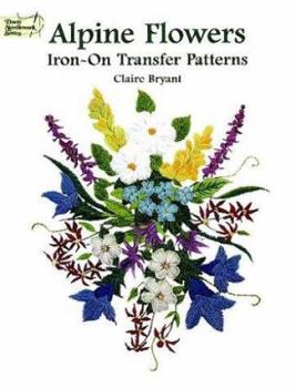 Paperback Alpine Flowers Iron-On Transfers Book