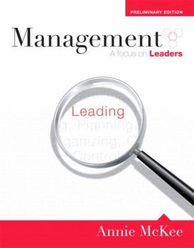 Paperback Management: A Focus on Leaders, Preliminary Edition Book