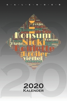 DDR Begriffe Wörterwolke Kalender 2020: Jahreskalender für alle Ostalgie Fans (German Edition)