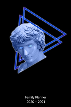 Family Planner 2020-2021: Vaporwave Notebook and Journal, Family Planner 2020-2021, 6x9.