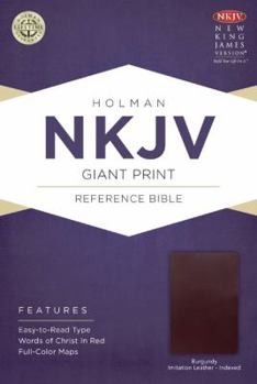 Imitation Leather Giant Print Reference Bible-NKJV [Large Print] Book