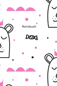 Notizbuch: Punktraster A5 B�r Pink Heft f�r Notizen Lettering Skizzen Dot Grid Journal Gepunktetes Tagebuch 120 Seiten mit Punktpapier