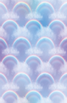 Paperback Dot Grid Journal Notebook: Retro Rainbows And Clouds - Bullet Planner Book - Dotted Grid - 5.5 X 8.5" 120 Pg - Diy Weekly Spread - Organizer - Ha Book