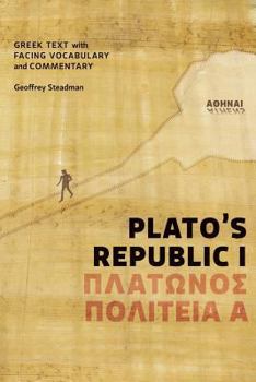 Paperback Plato's Republic I: Greek Text with Facing Vocabulary and Commentary Book